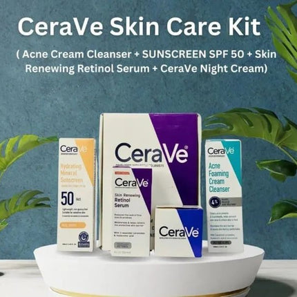 The CeraVe 4 in 1 Kit typically includes a combination of their popular products designed to cleanse hydrate and protect the skin