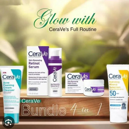 The CeraVe 4 in 1 Kit typically includes a combination of their popular products designed to cleanse hydrate and protect the skin